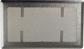 Kandalló Szellőzőrács Fém 16x30CM Ezüst