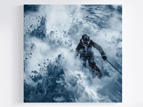 Poszter Sport Mozgás Tél Hó Síelő Lesiklás 40x40