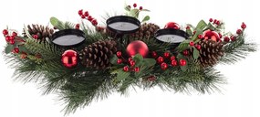 Karácsonyi gyertyatartó gyertyafüzér