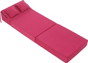 Összecsukható matrac/fotel, 2v1, rózsaszín magenta, PELOS