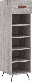 vidaXL szürke sonoma színű szerelt fa cipősszekrény 30 x 35 x 105 cm