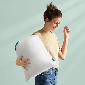 Párna 40 x 80 cm, párna tárolótáskával, felhőfehér