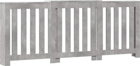 vidaXL betonszürke szerelt fa radiátorburkolat 205 x 21,5 x 83,5 cm