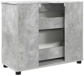 Fürdőszoba Székény Beton szürke 76.5 x 35 x 64 cm Faanyag