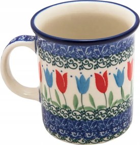 Bögre 300 ml Bögrék Művészi Kerámia Bolesławiec dek 2599 Tulipán Liana