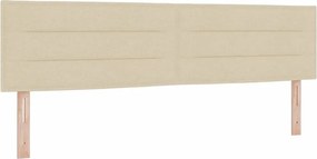 vidaXL Fejtámla Krém 180 cm szövet