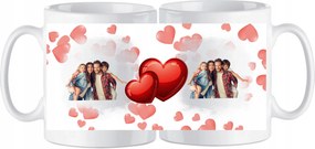 Valentin-napi bögre Nőnapra az Ön fényképeivel Szív ajándék