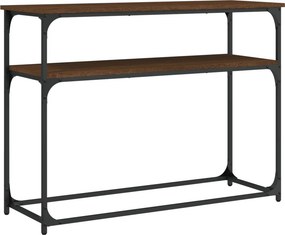 vidaXL barna tölgyszínű szerelt fa tálalóasztal 100x35,5x75 cm