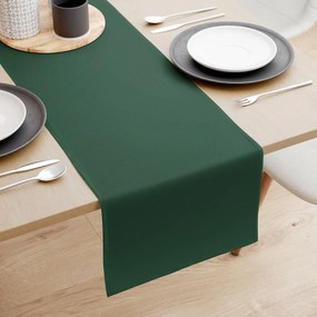 Goldea pamut asztali futó - sötétzöld 20x140 cm