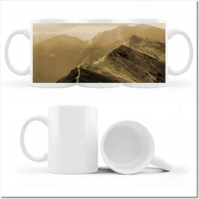 Bögre fényképpel Tátra Lengyel hegyek Kilátás