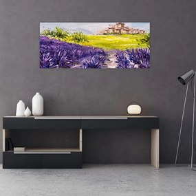 Kép - Provence, franciaország, olajfestmény (120x50 cm)