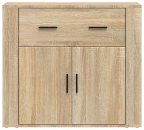 sonoma tölgy színű szerelt fa tálalóasztal 80x33x70 cm