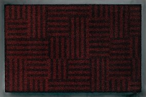 Lábtörlő bejárati szőnyeg|Billboard Linear maze brown 50x75 cm Kleen-tex