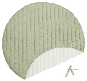 Zöld-krémszínű játszószőnyeg Bamboo Leaf – Lorena Canals