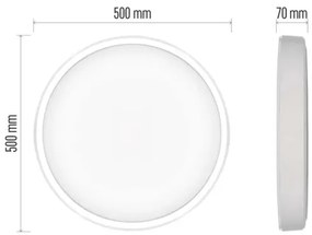 LED Dimmelhető mennyezeti lámpa GoSmart LED/45W/230V Wi-Fi Tuya + + távirányító