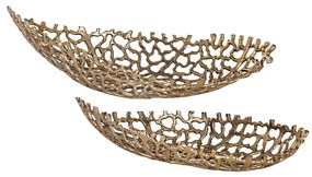 Eglo 427087 - KÉSZLET 2x Dekoratív tálca KIMITSU 44/61 cm arany