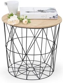 Fekete tárolóasztal RIO