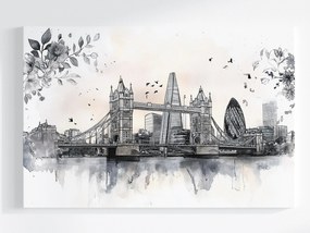 Vászonkép Canvas Város Panoráma Építészet London Vázlat 60x40