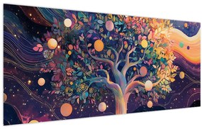 Kép – Lila fa tele energiával (120x50 cm)