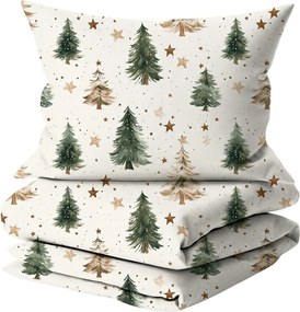 Pamut ágynemű CHRISTMAS FOREST színes kivitel Ágyneműhuzat mérete: 70 x 90 cm | 140 x 200 cm