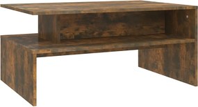 vidaXL füstös tölgy színű szerelt fa dohányzóasztal 90 x 60 x 42,5 cm