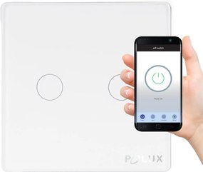 Dupla érintőkapcsoló Smart WiFi Tuya fehér