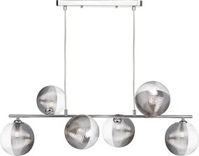 Dar Lighting modern függeszték spiral csiszolt króm darspi6450-19