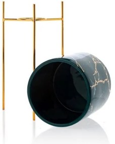 Virágállvány NILA 32,5x13 cm zöld/arany