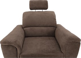 Fotel, barna szövet, SANTIAGO