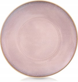 Ebédlő Tányér Nagy Lapos Ebédlő Kerámia Rózsaszín 27 cm