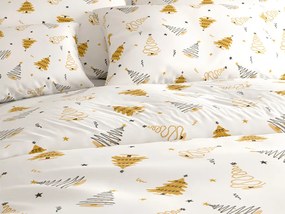 Pamut ágynemű FROST & GOLD fehér Ágyneműhuzat mérete: 70 x 90 cm | 140 x 200 cm