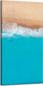 Vászonkép Tengerpart Víz Hullámok Kék 40x80 cm Ideális ajándék