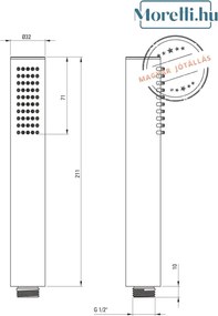 DEANTE-NQS-F9YK SILIA Szálcsiszolt acél Színű Falsík Alatti Zuhanyszett Egykaros, keverő Fix Kifolyós