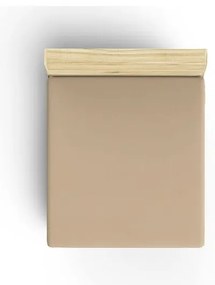 Bézs gumis pamut lepedő 160x200 cm - Mijolnir
