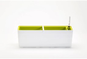 Plastia Berberis 60 önöntöző láda, fehér + zöld, 60 cm