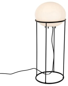 Design kültéri állólámpa fekete - Jannie