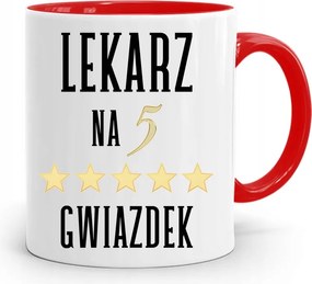 Piros Bögre Orvosnak 5 Csillagos, fényképes nyomattal
