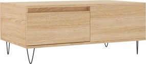 vidaXL sonoma tölgy színű szerelt fa dohányzóasztal 90 x 50 x 36,5 cm