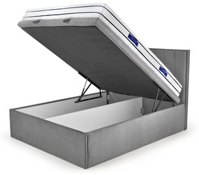 Franciaágy Boxspring 160 cm Asencion (tengerészkék). 1092474