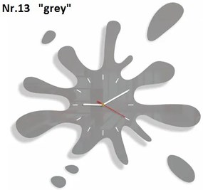 Modern falióra fröccsenő formájú szürke