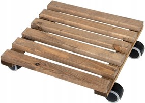 Fából készült virágtartó állvány Kerek virágtartók Mobil virágkocsi