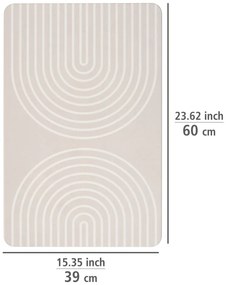 Bézs kovaföld fürdőszobai kilépő 39x60 cm Nazca – Wenko