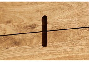 Alacsony tölgyfa komód 142x84 cm Pola - The Beds