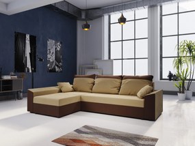 Sarok ülőgarnitúra Paragon L (sötétbarna+ latte) (B). 1062166
