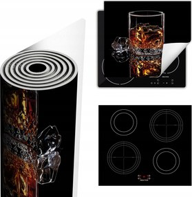 Tűzhelyvédő Szőnyeg Több Helyet Biztosít 60x52 fekete whisky