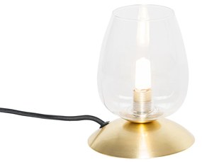 Klasszikus asztali lámpa arany üveggel - Elien