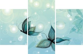 Kép - kék pillangók (90x60 cm)