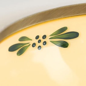 Orion DL 7-673 - Mennyezeti lámpa LANDHAUS 2xE27/60W/230V átm. 28 cm bronz/bézs