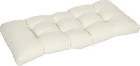 Outsunny 2-Fős Pad Kárpitozás 110x48x8 cm Téglalap Karpit Belső és Külső Használatra Mosogatógépben Mosható 8 Öltéssel és Kényelmes Ülőhely Kényelmes