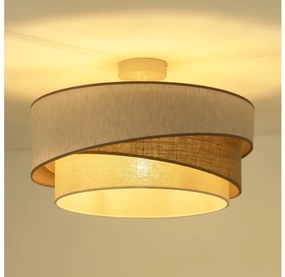 Duolla - Felületre szerelhető csillár KOBO 1xE27/15W/230V átm. 45 cm bézs/barna/fehér 605540